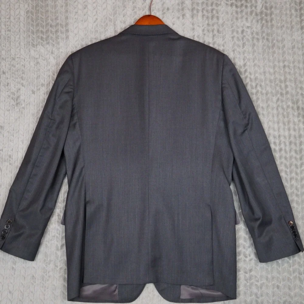 Ermenegildo Zegna Blazer Mens 42R Gray Wool Sport Coat Italy